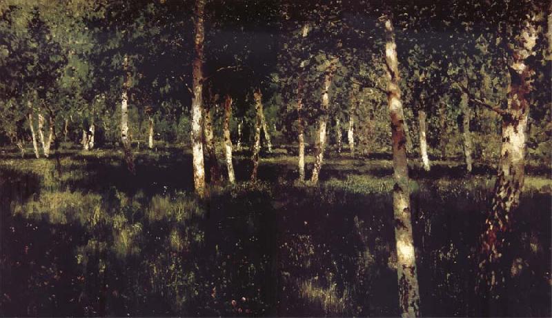 Levitan, Isaak Silver birch Sweden oil painting art